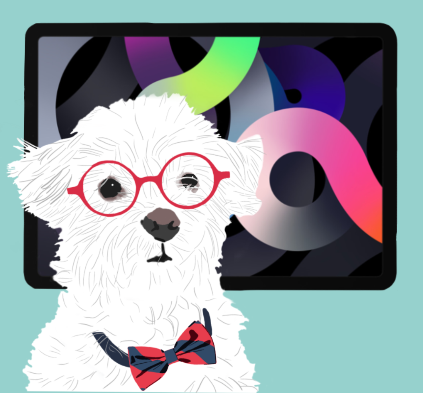 Dog with bowtie